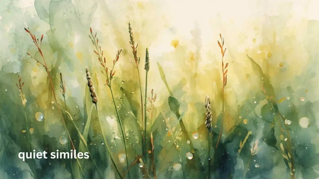 quiet similes