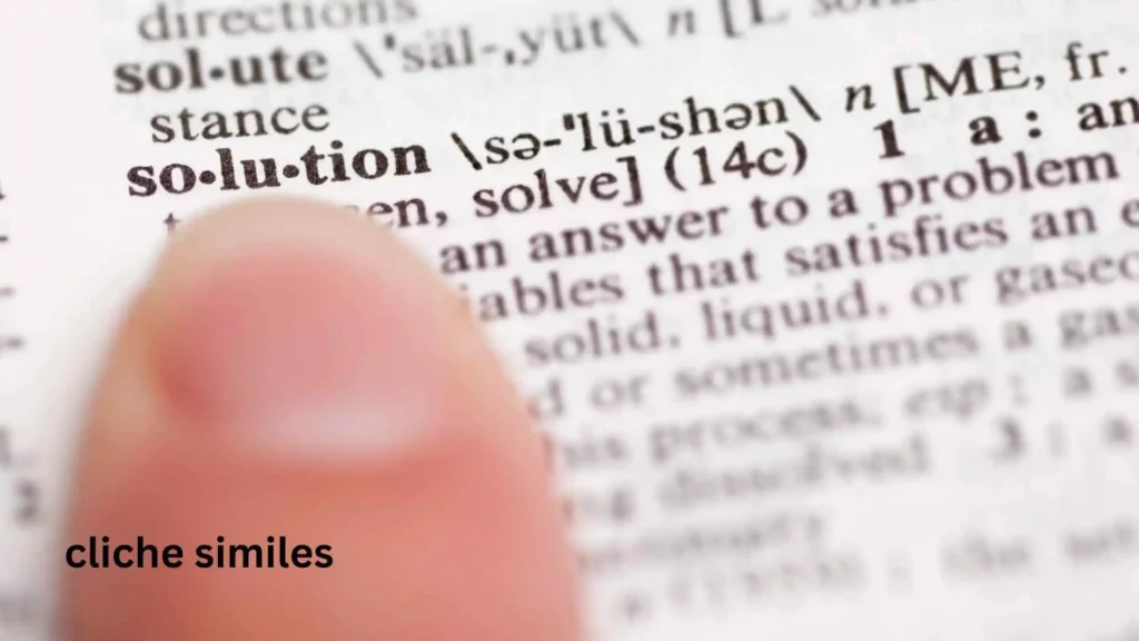 cliche similes
