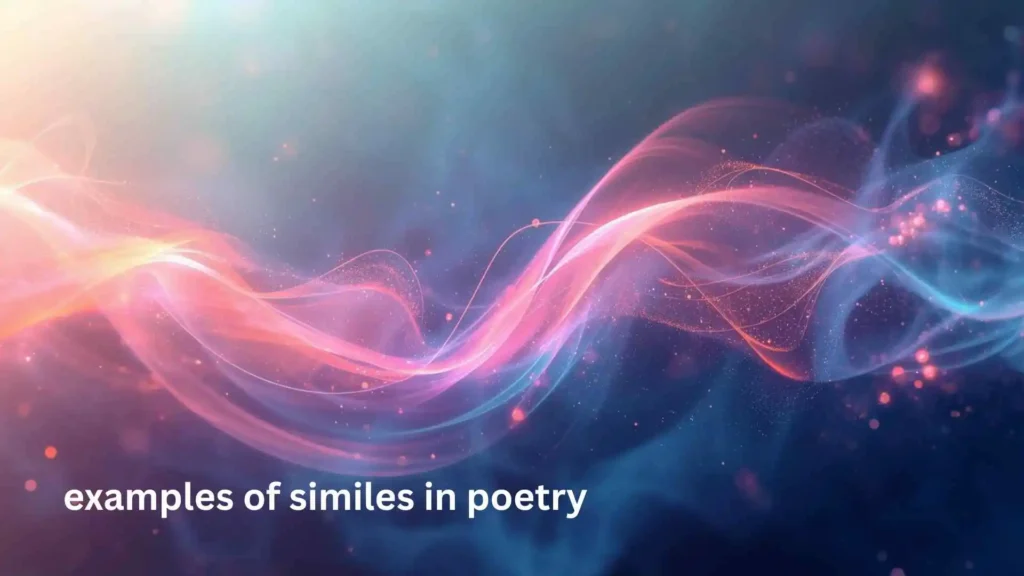examples of similes in poetry