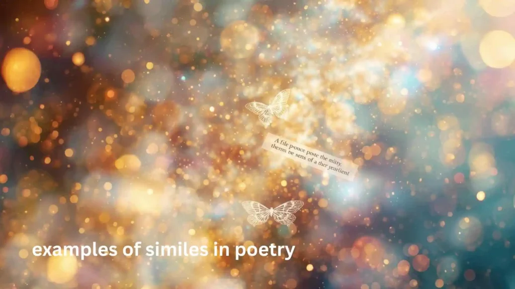 examples of similes in poetry