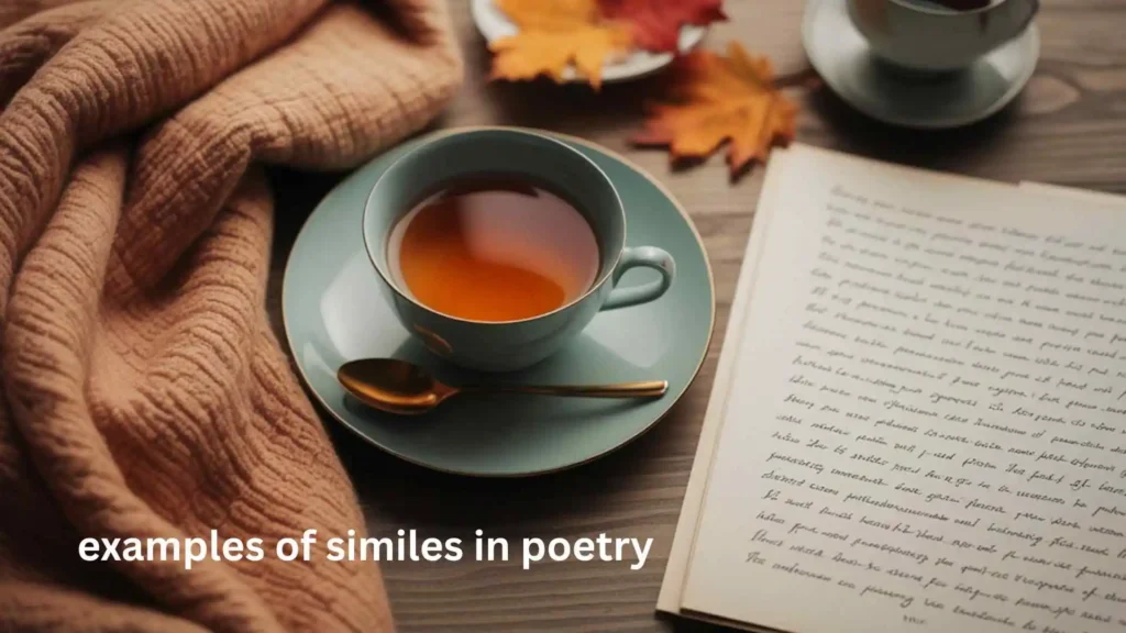examples of similes in poetry