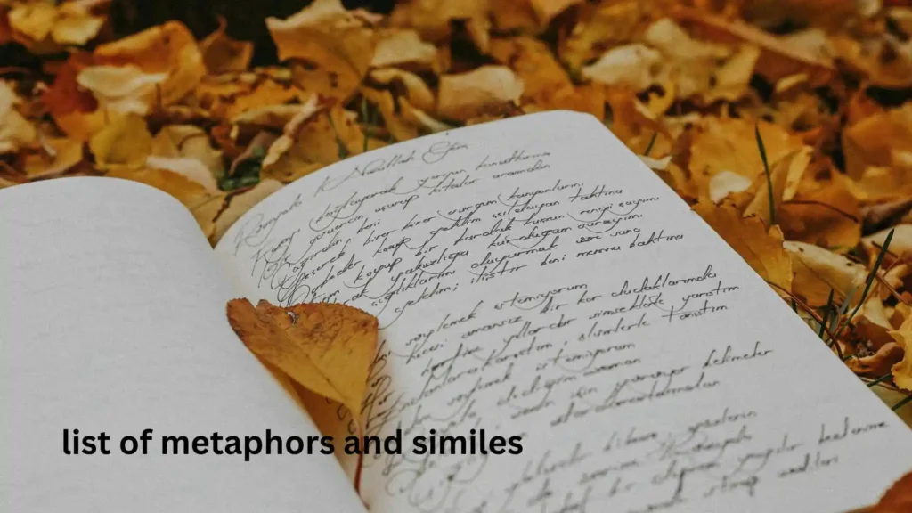 list of metaphors and similes