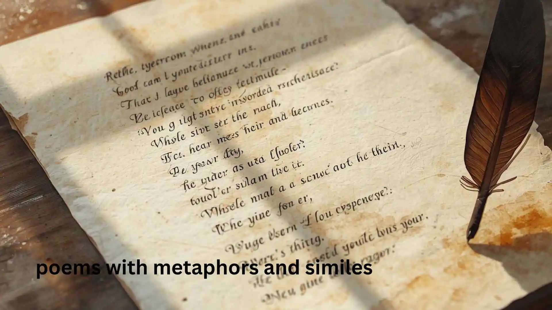 Poems and Metaphors in Poems  How to Identify Them with Examples 
