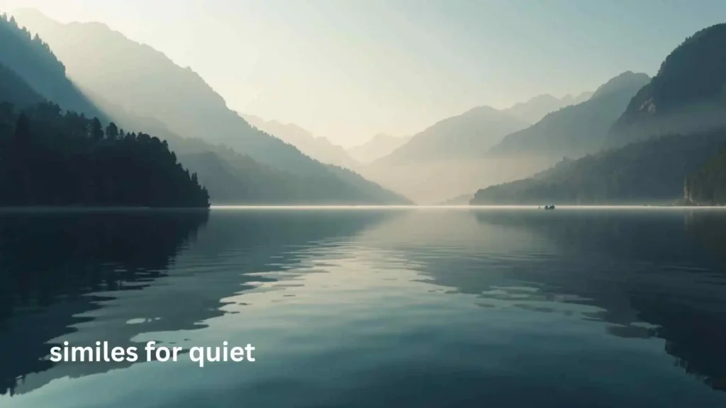 similes for quiet