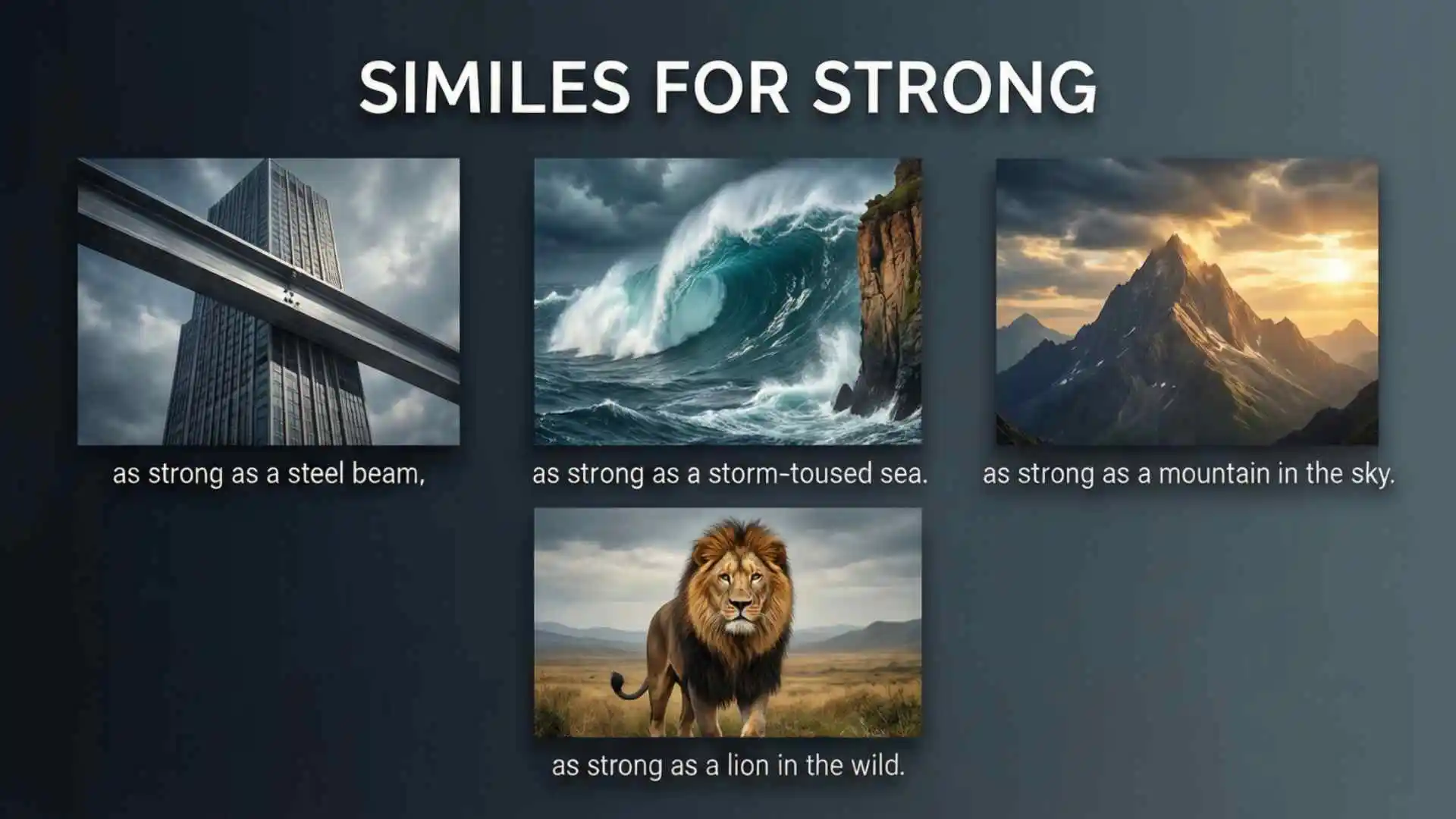 Deep Similes for Strong  Feel the Power Behind Every Word 