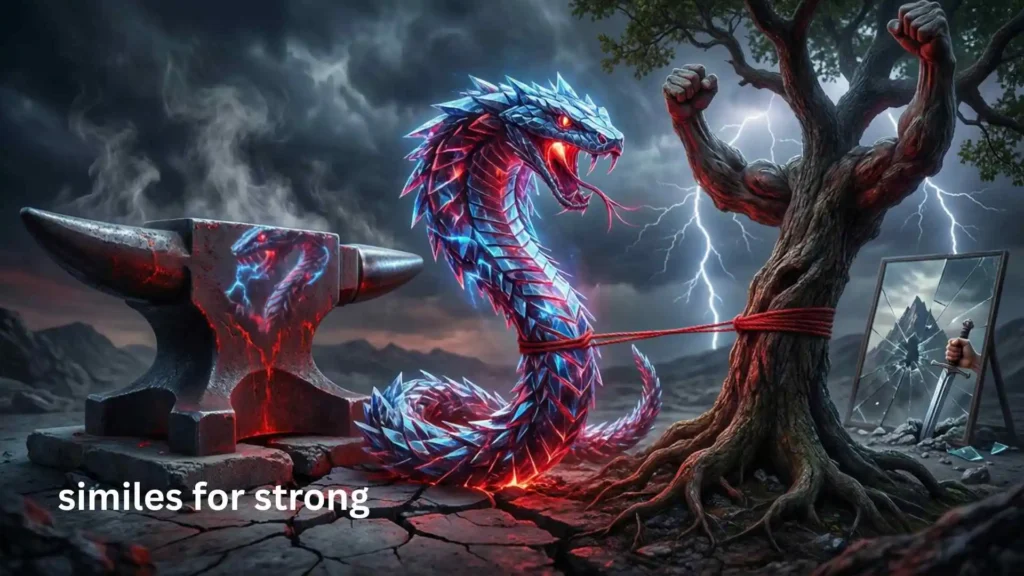 similes for strong
