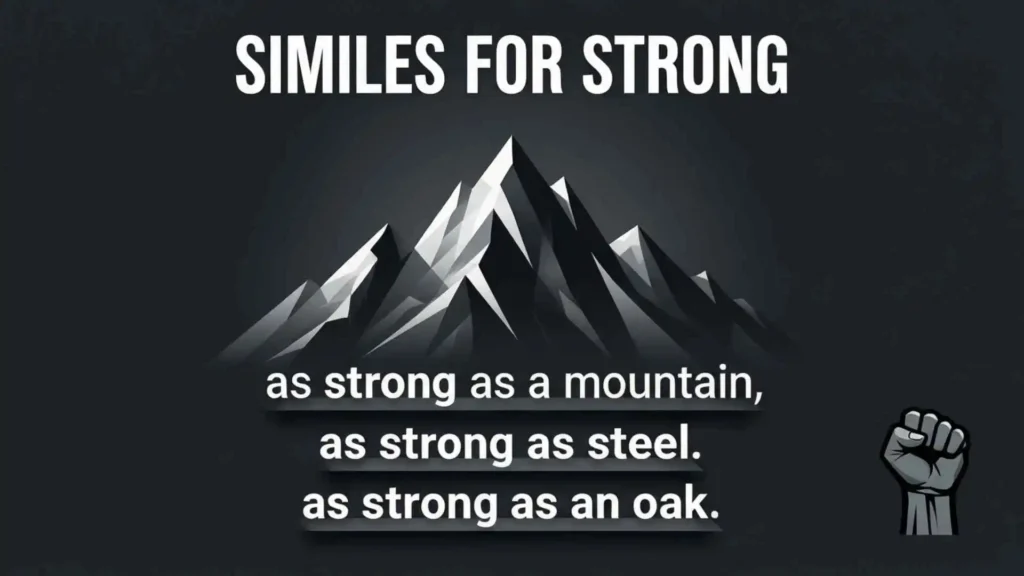 similes for strong