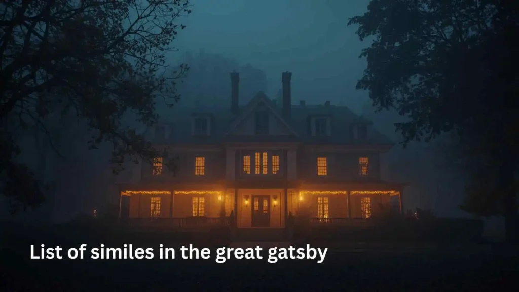 similes in the great gatsby