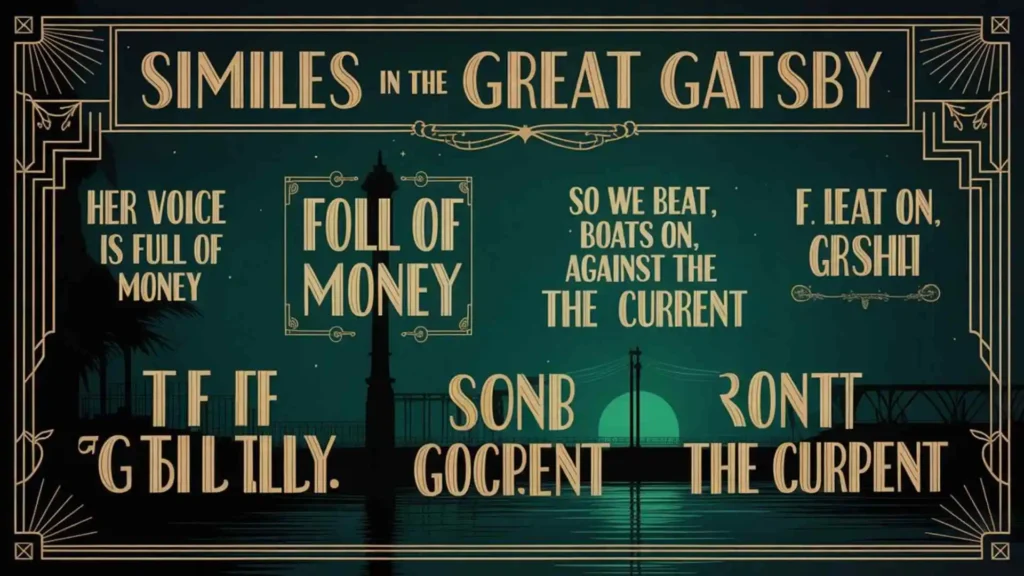 similes in the great gatsby
