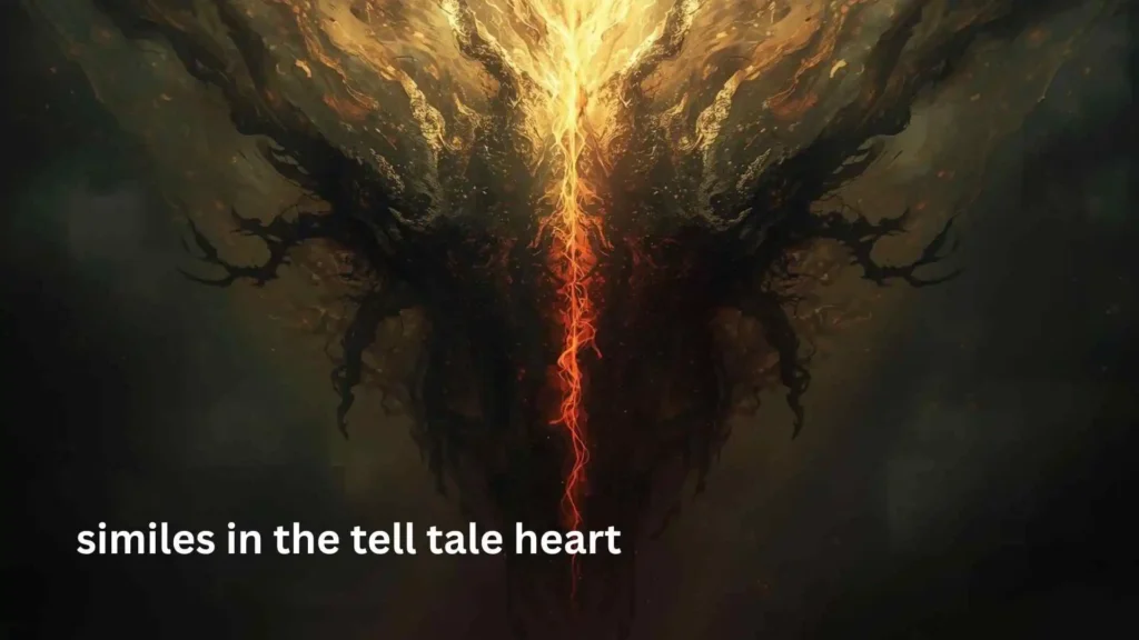 similes in the tell tale heart