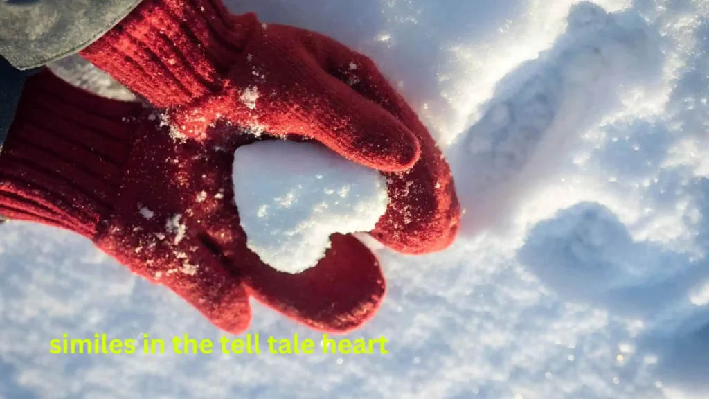 similes in the tell tale heart