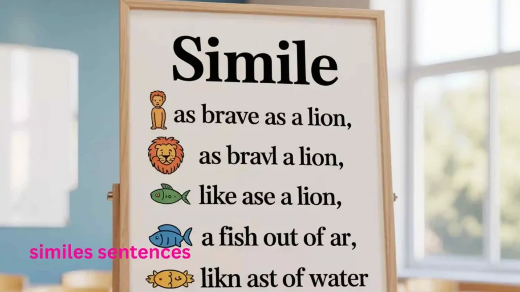 similes sentences