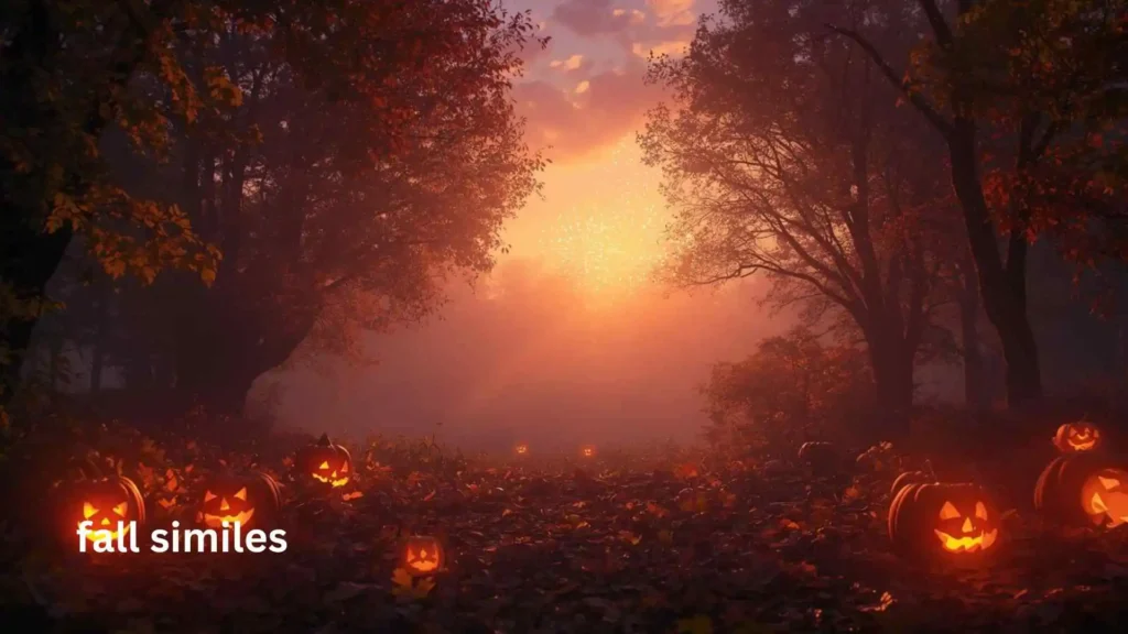 fall similes