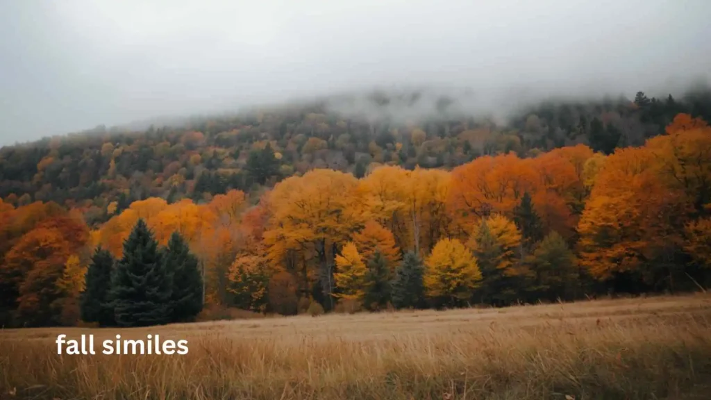 fall similes
