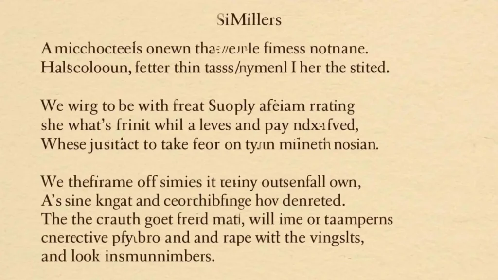 famous poems with similes