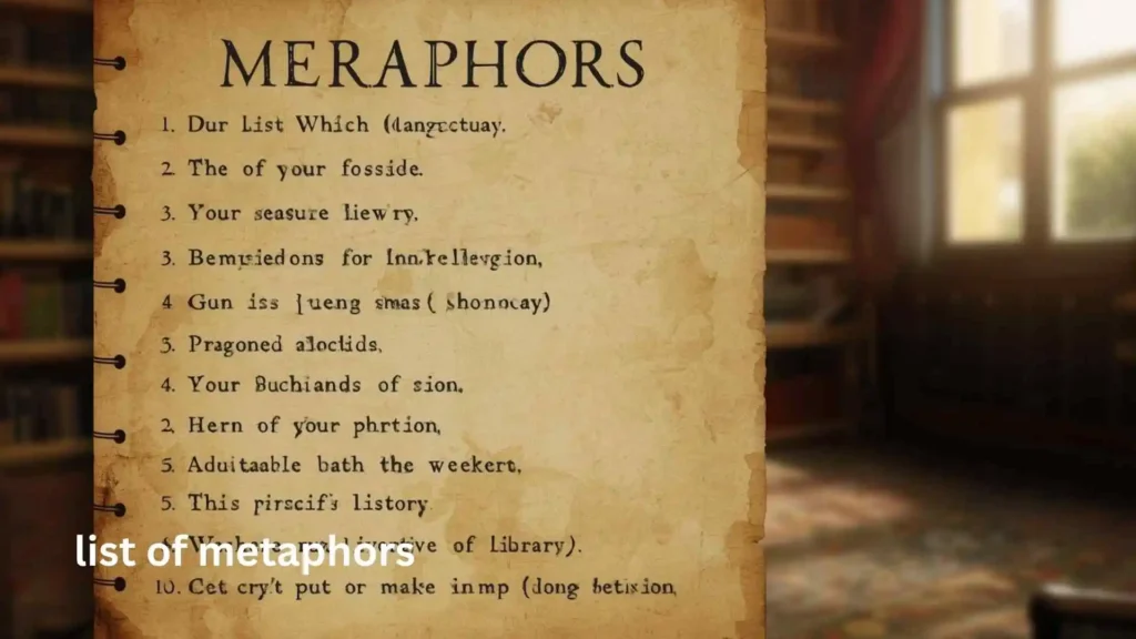 list of metaphors