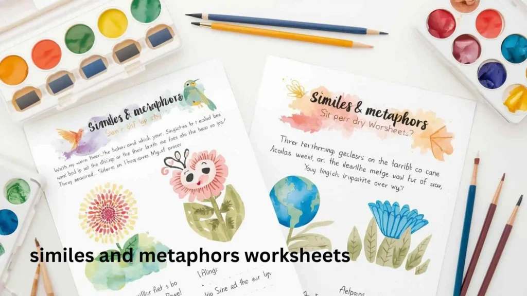 similes and metaphors worksheets