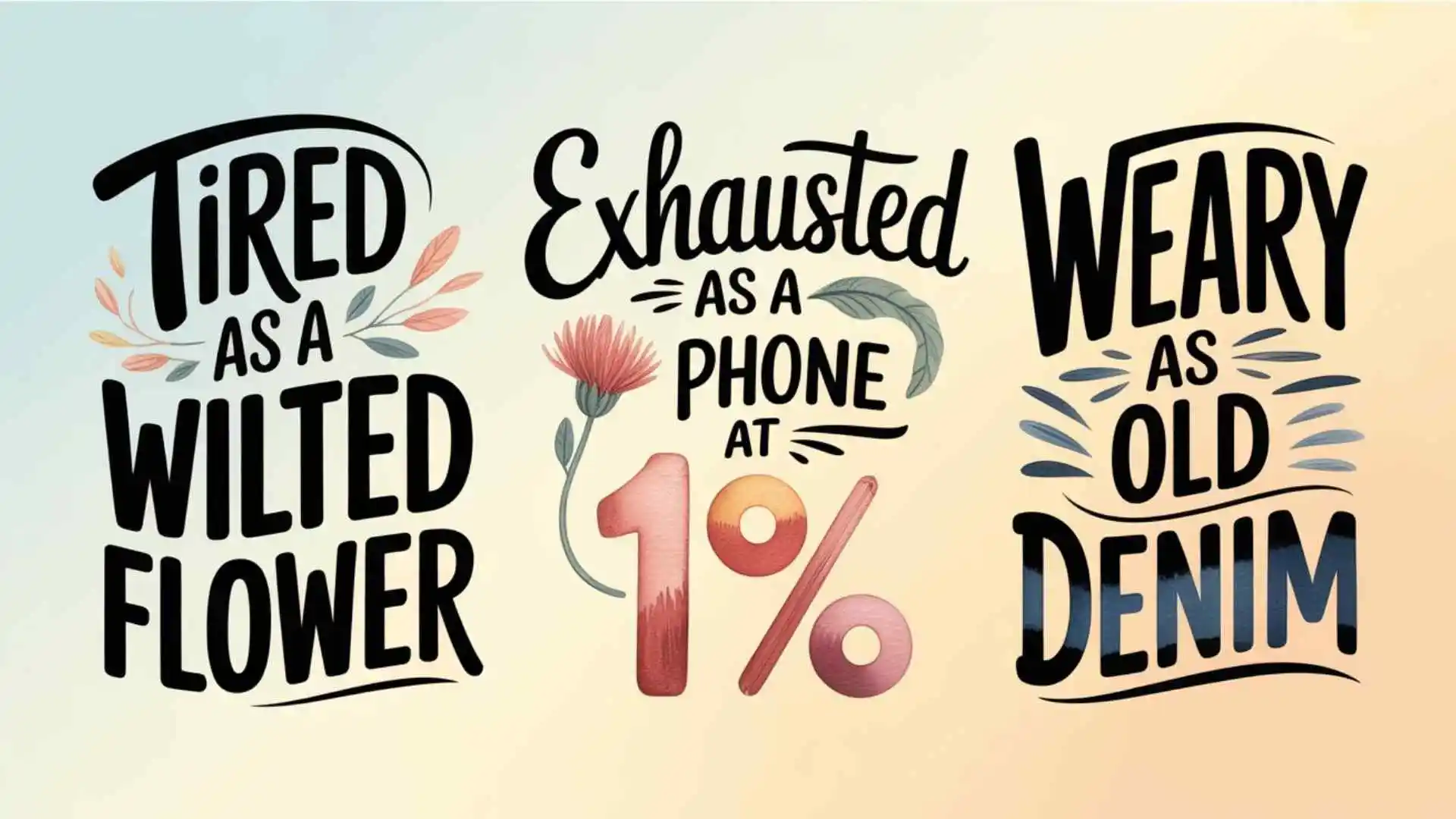 Similes for Tired From Sleepy Moments to Bone-Deep Fatigue