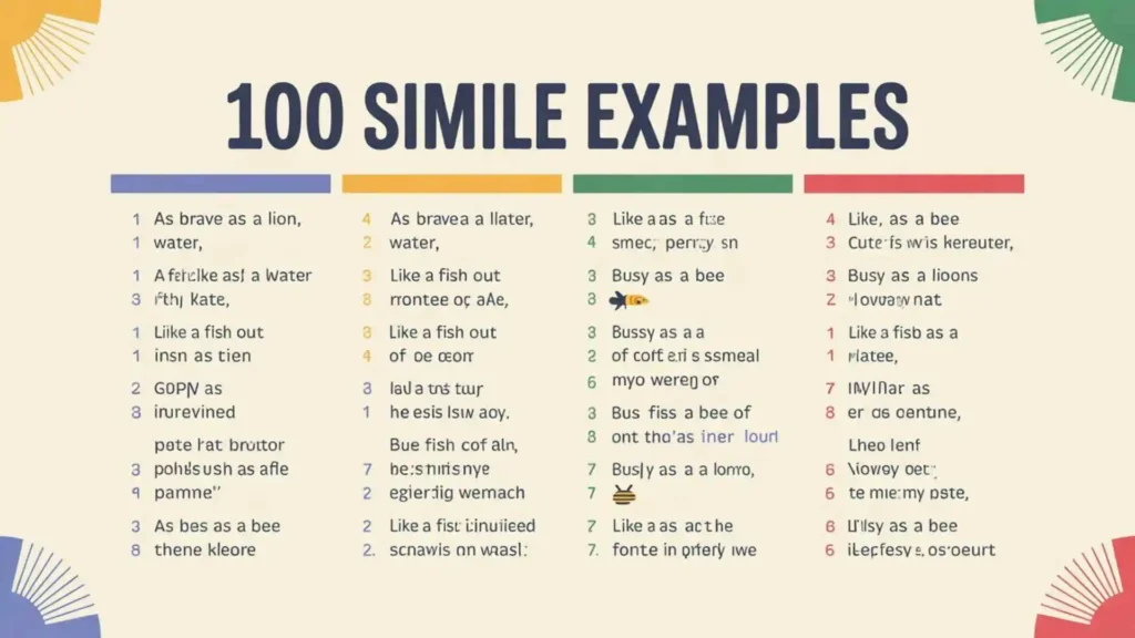 100 similes examples
