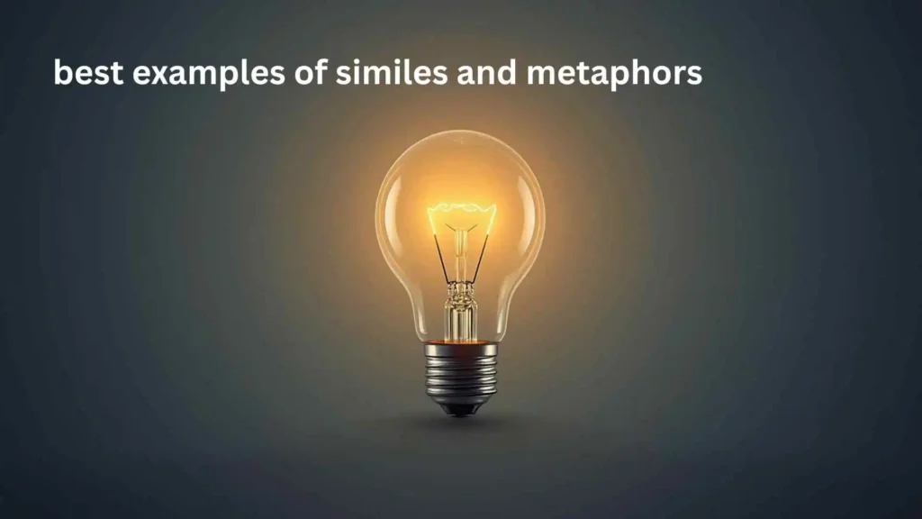 best examples of similes and metaphors
