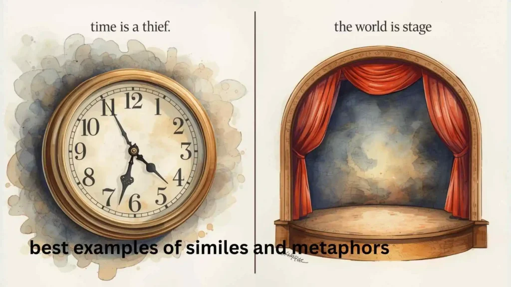 best examples of similes and metaphors