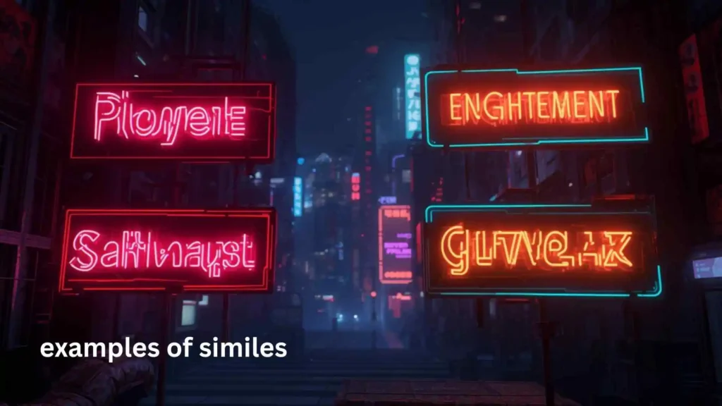 examples of similes