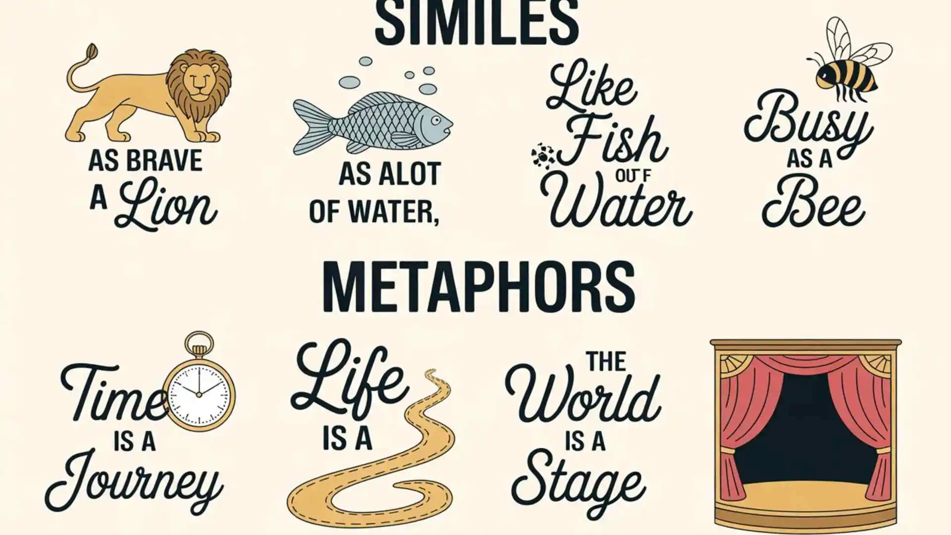 Examples of Similes and Metaphors | Easy Meanings & Daily Life Uses for 2026