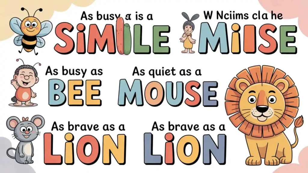 examples of similes for kids