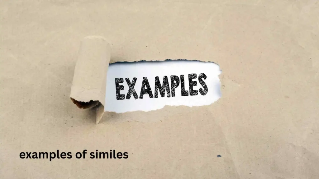 examples of similes