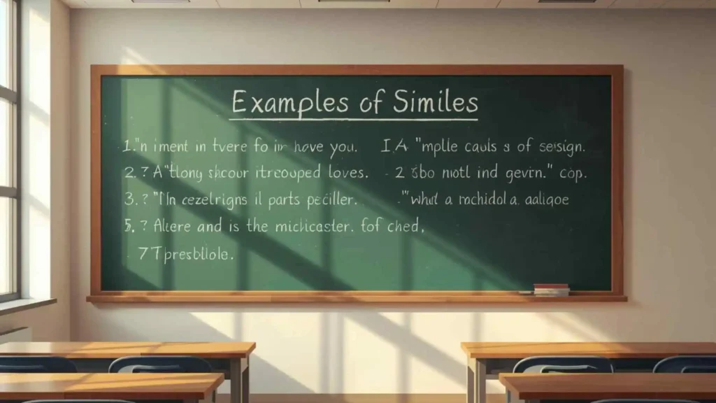 examples of similes