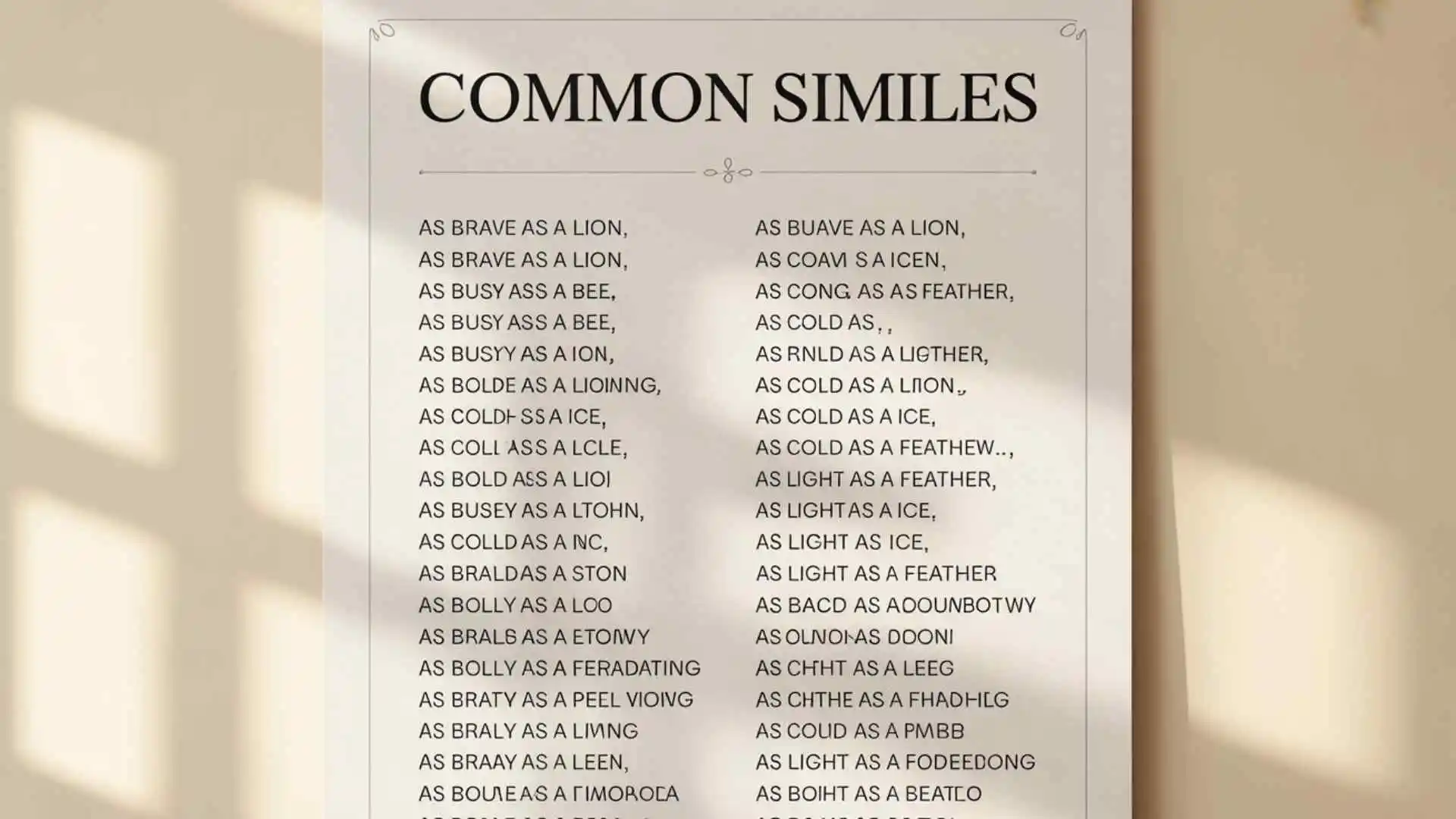 List of Similes You Can Use Every Day | Easy Meanings & Examples for 2026