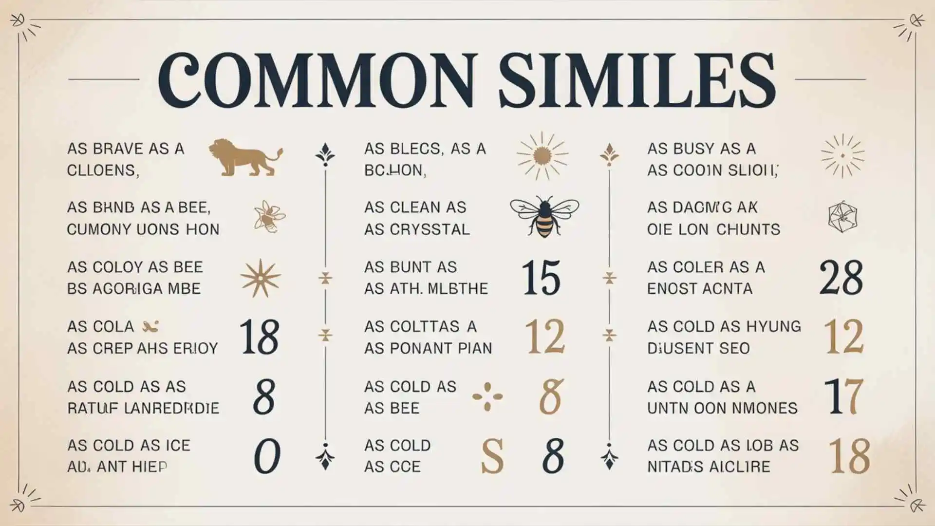 Similes List for Everyday Use | Easy Meanings & Examples for 2026