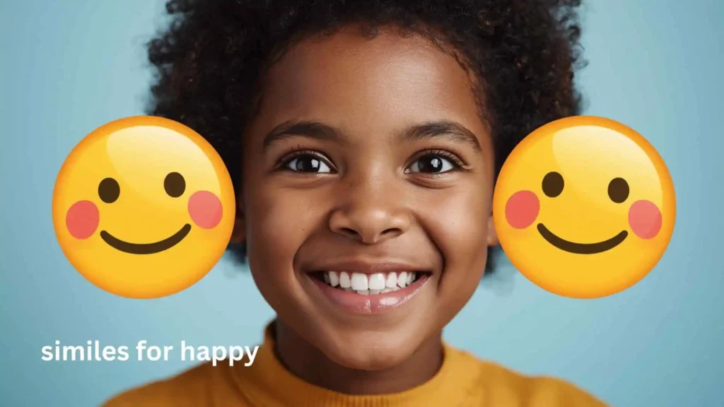 similes for happy