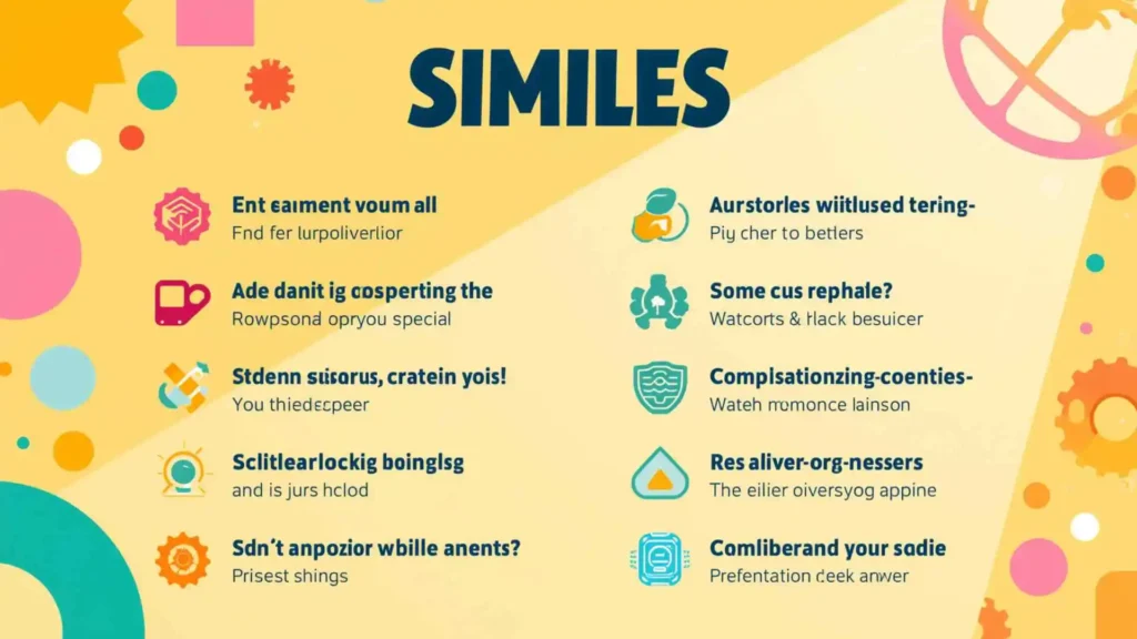similes list
