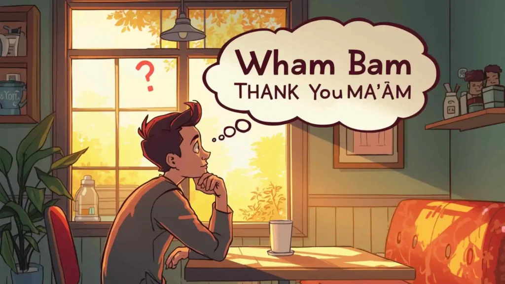 Top what does wham bam thank you ma'am mean