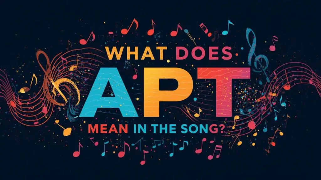 what does apt mean in the song
