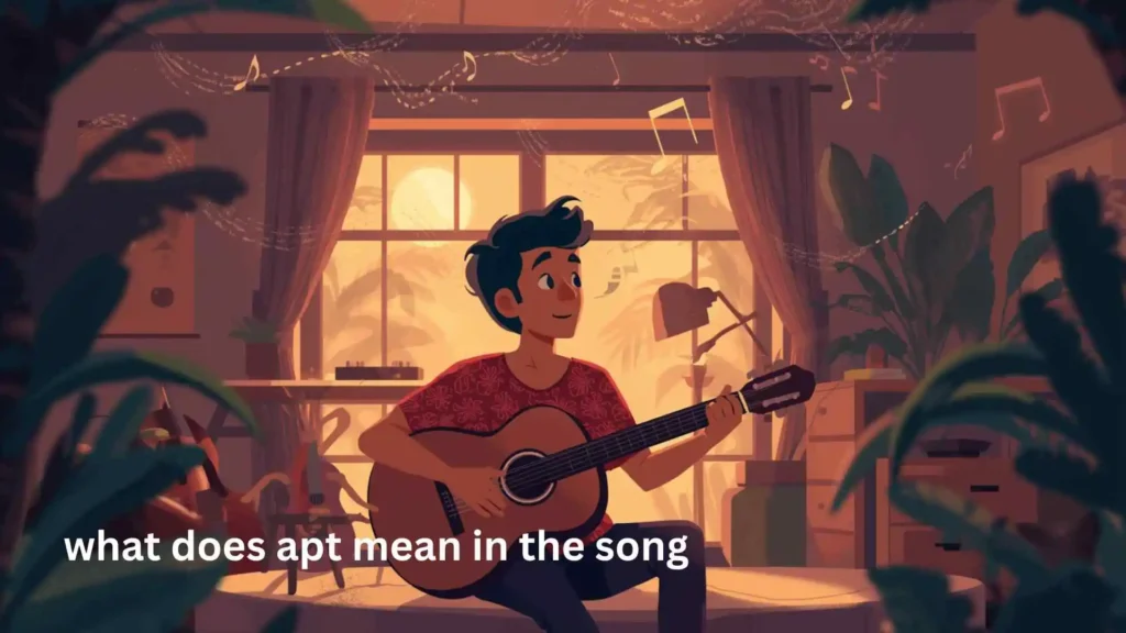 what does apt mean in the song