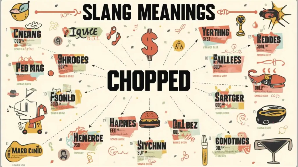 what does chopped mean in slang