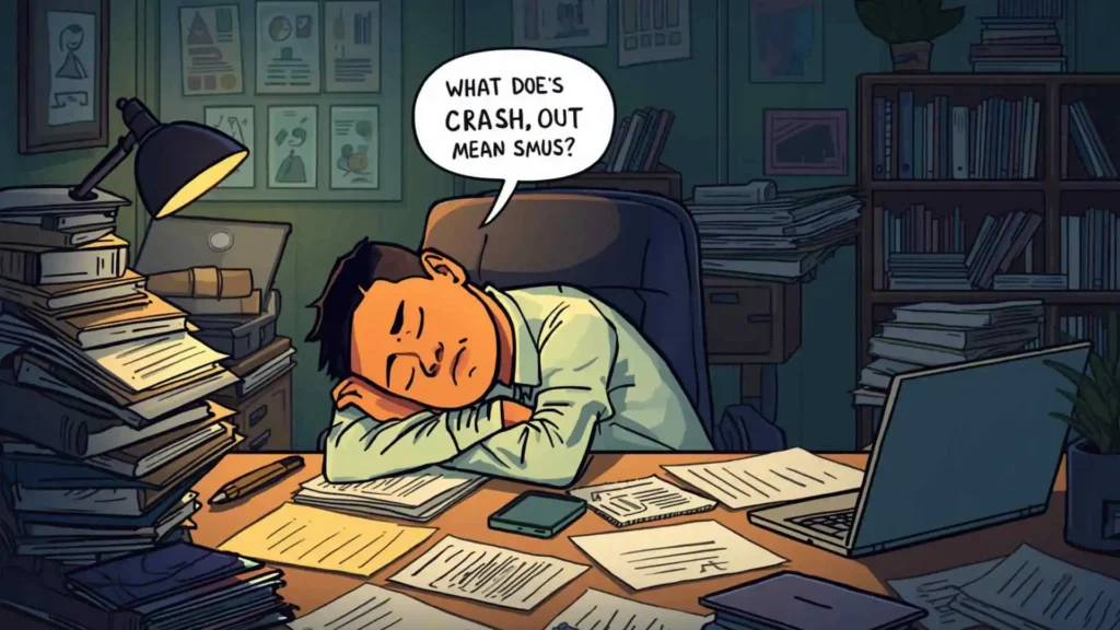 what does crash out mean
