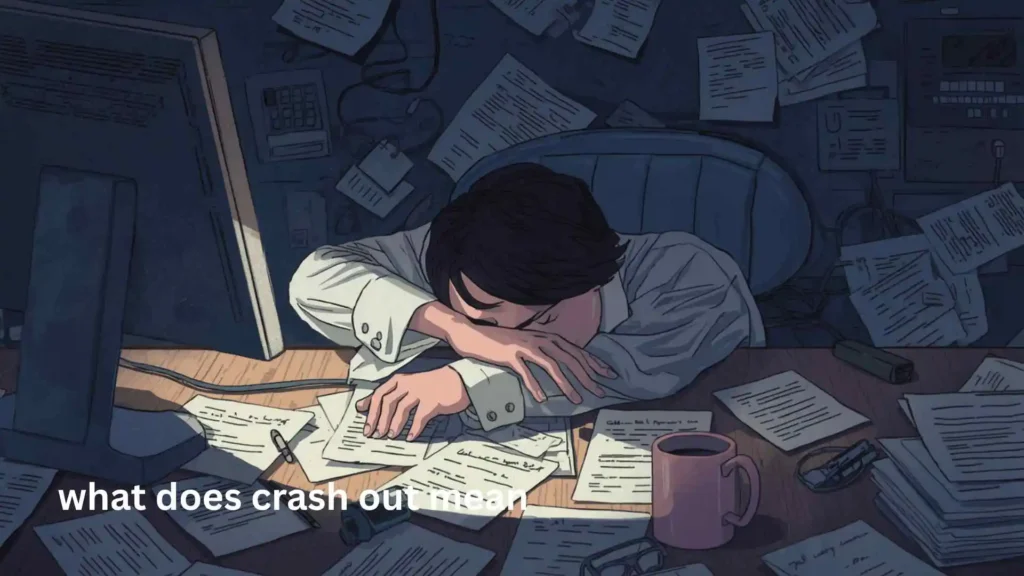 what does crash out mean