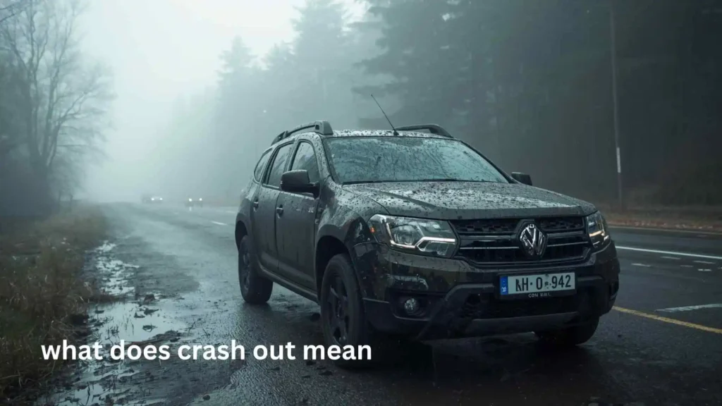 what does crash out mean