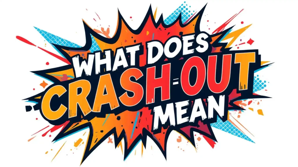 what does crash out mean