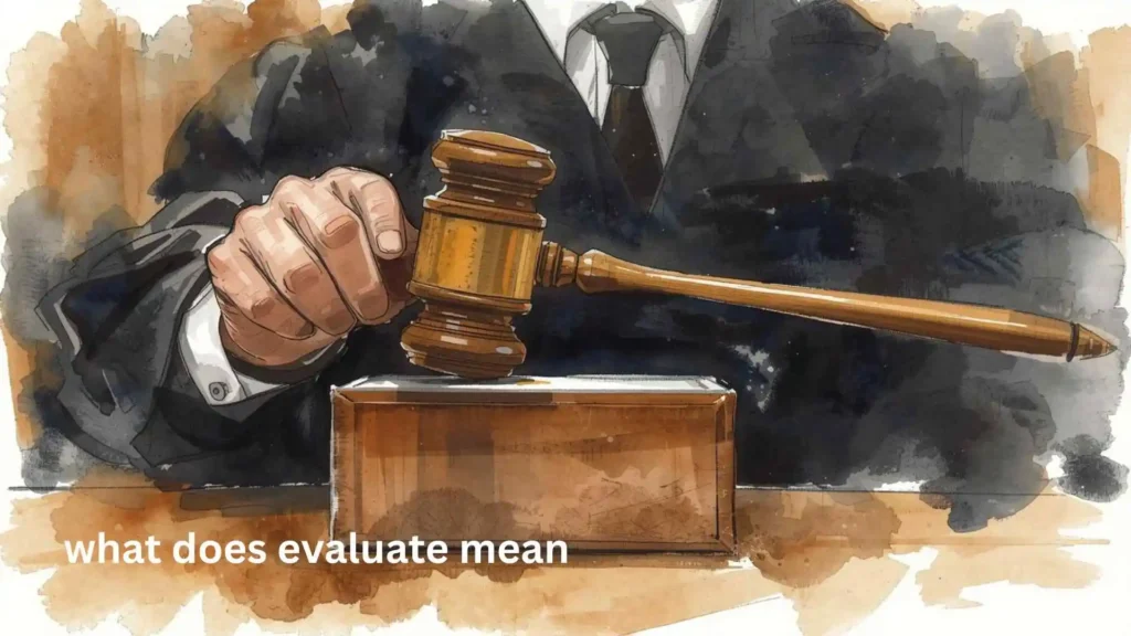 what does evaluate mean