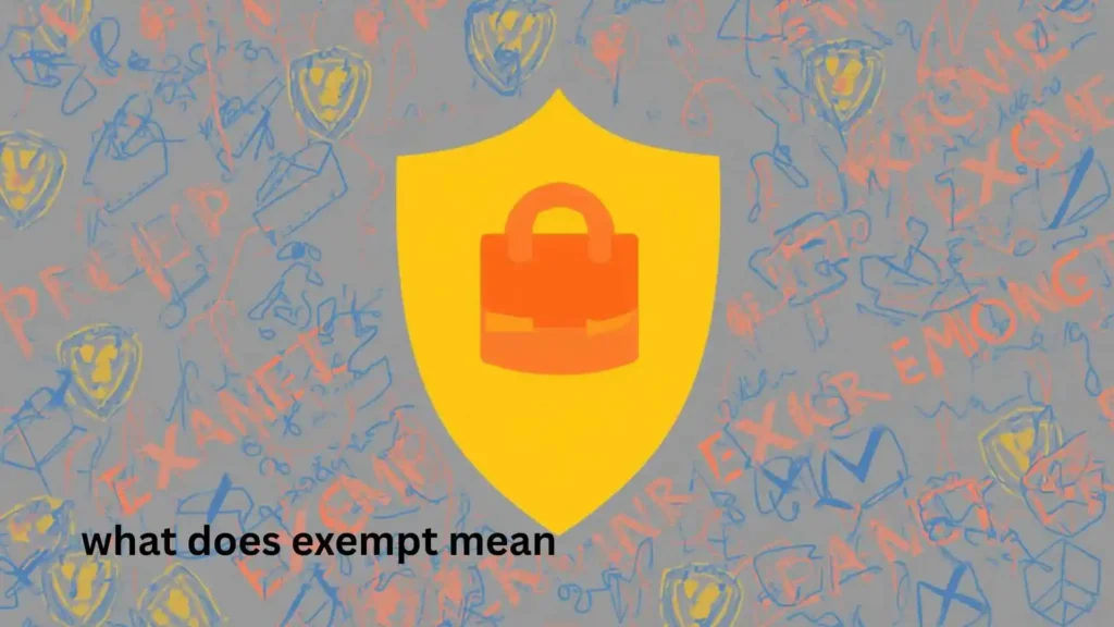 what does exempt mean