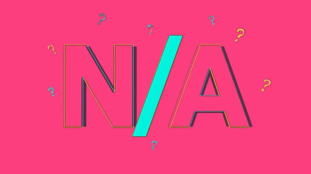what does n/a mean