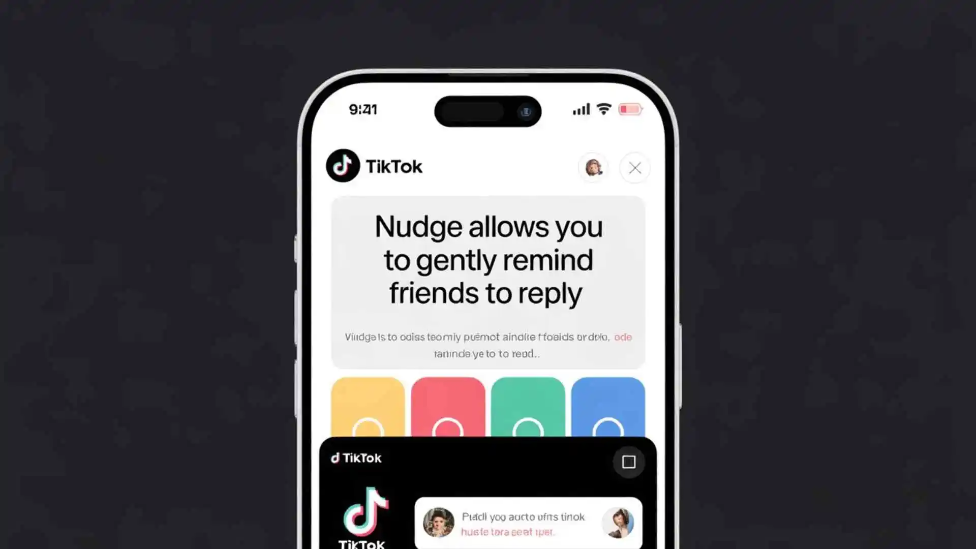 what does nudge mean on tiktok