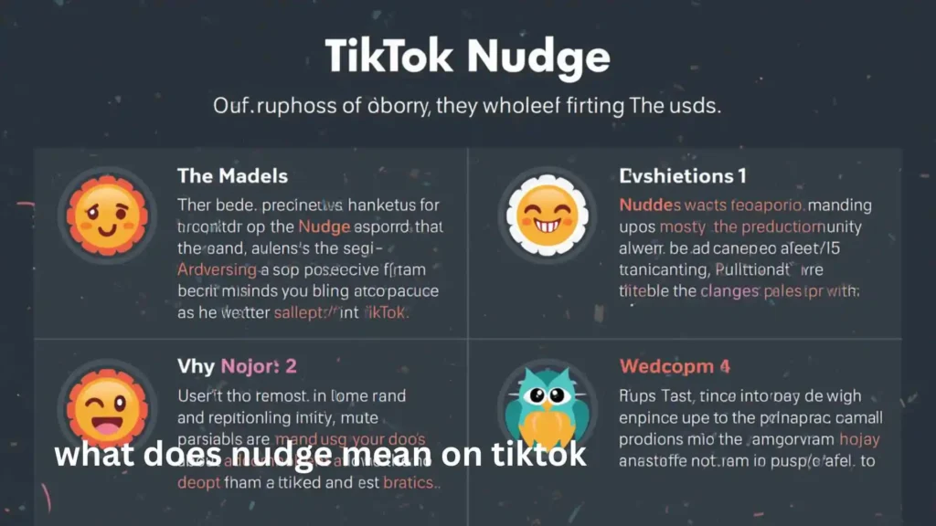 what does nudge mean on tiktok