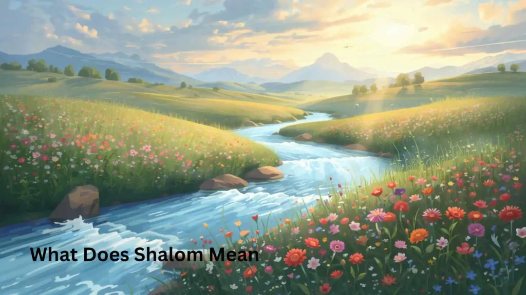 What Does Shalom Mean