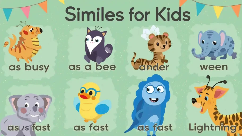 examples of similes for kids