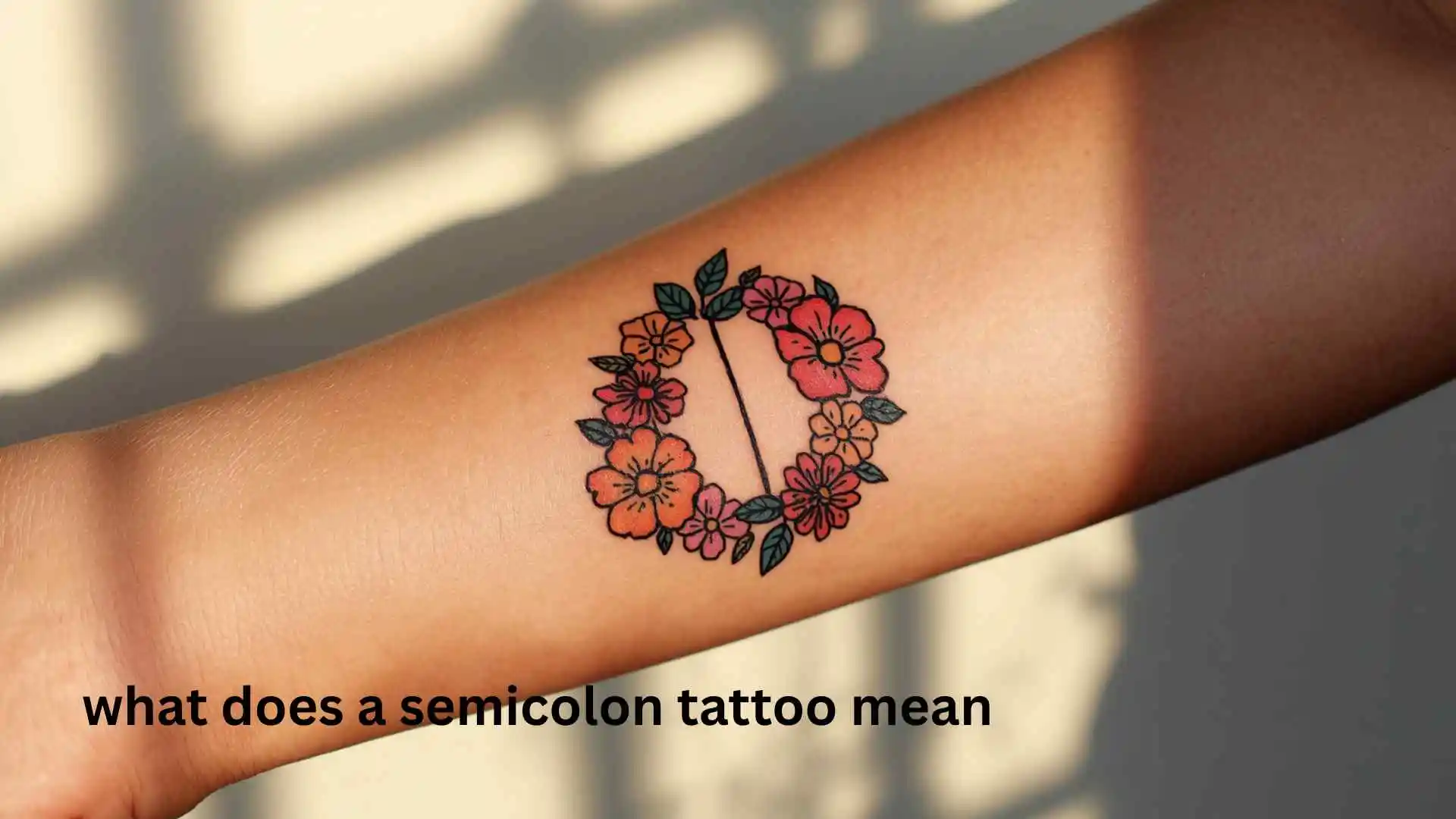 what does a semicolon tattoo mean